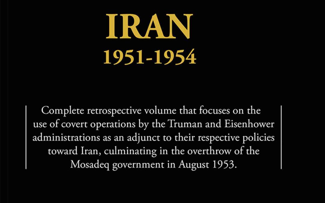 FOREIGN RELATIONS OF THE UNITED STATES – IRAN, 1951-1954